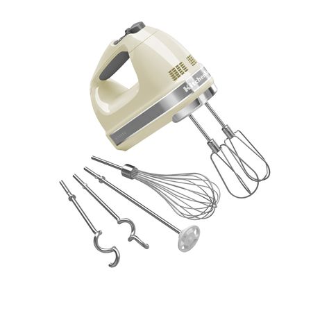 KitchenAid Artisan KHM926 9 Speed Hand Mixer Cream | Kitchen Warehouse™ Best Gluten Free Cake Recipe, Hand Mixers, Gluten Free Cake Recipe, Handheld Mixer, Kitchenaid Artisan, Countertop Appliances, Almond Cream, Hand Mixer, Hand Blender