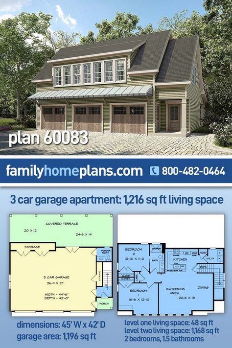 Small Scale, Big Ideas: Best Tiny House Designs 3car Garage With Apartment, Triple Garage With Apartment, Four Car Garage With Apartment Above, Separate Garage With Apartment, Suite Above Garage Floor Plans, In Law Apartment Garage, 3 Bedroom Apartment Over Garage Plans, Garage With Upstairs Apartment, 30 X 40 Garage With Apartment