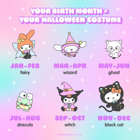 What will your Halloween costume be this year? 👻🎃 Halloween Costumes Sanrio, Sanrio Halloween, Silly Cats Pictures, Architecture Drawing Art, Halloween 2, Official Account, Silly Cats, Birth Month, Dracula