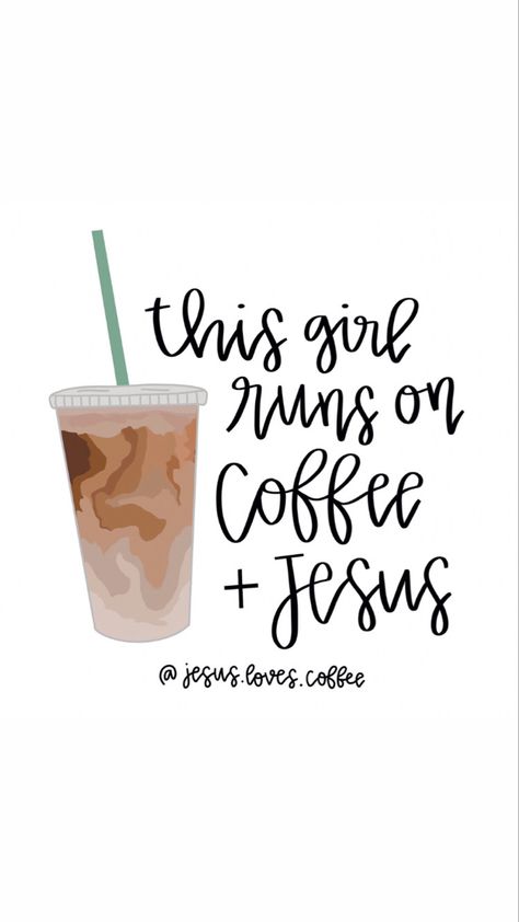 follow on instagram @jesus.loves.coffee for more :) God And Coffee Quotes, Coffee Bible Verse, Bible Coffee Aesthetic, Cute Coffee Wallpaper Iphone, Coffee Lockscreen Aesthetic, Coffee And Jesus Quotes, Jesus Loves Me Wallpaper, Jesus Coffee Quotes, Coffee Wallpaper Aesthetic