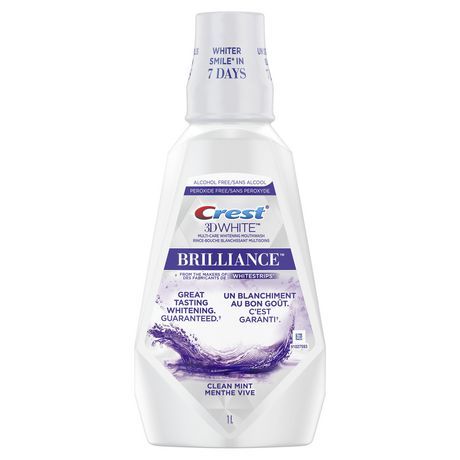 Crest 3D White Brilliance Alcohol Free Whitening Mouthwash, Clean Mint | Walmart Canada Crest 3d White Brilliance, Mint Mouthwash, Whitening Mouthwash, Crest 3d White, Bath N Body Works, Victoria Secret Fragrances, White Smile, Sugar Body Scrub, Whitening Toothpaste