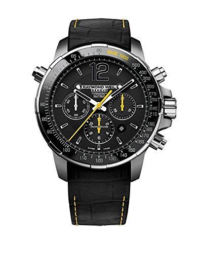 Raymond Weil Nabucco Automatic Chronograph Black Dial Black Rubber Mens Watch 7850-TIR-05207 Swiss Luxury Watches, Raymond Weil, Swiss Luxury, Fine Watches, Mellow Yellow, Luxury Watches For Men, Watch Collection, Black Watch, Black Rubber