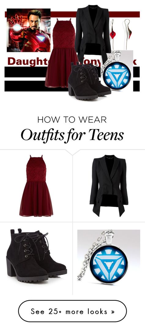 "The Daughter of Tony Stark" by arlette-00-98 on Polyvore featuring Reactor, Alexander McQueen, New Look and Red Herring Tony Stark Inspired Outfits Women, Tony Stark Outfit Women, Tony Stark Outfit Inspiration, Tony Stark Inspired Outfits, Tony Stark Outfit, Stark Outfit, Starks Daughter, Avengers Dr, Marvel Inspired Outfits