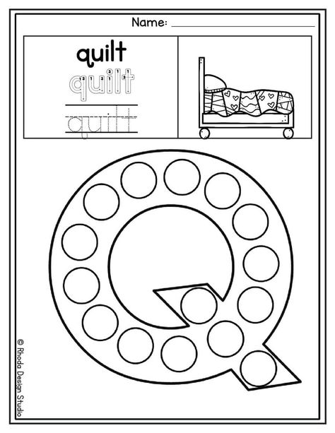 Letter Q Coloring Pages Toddler Lessons, Lesson Plans For Toddlers, Alphabet Templates, Letter Q, Alphabet Worksheets, Capital Letters, Preschool Crafts, Lesson Plans, Free Printables