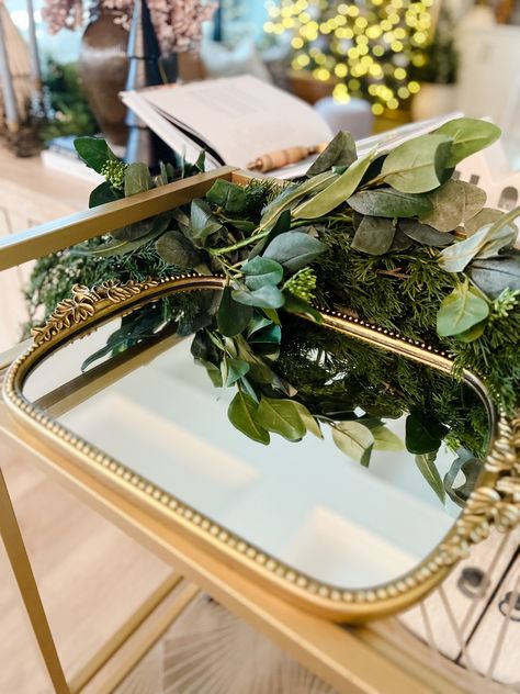 Gold Vanity Tray, Gold Mirror Tray, Anthropologie Mirror, Mirrored Tray, Studio Mcgee Target, College House, Target Home Decor, Black And White Theme, Mirror Tray