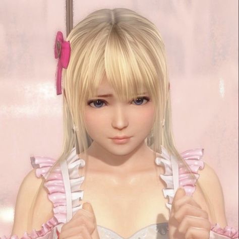 Marie Rose, Virtual Girl, Blonde Hair, Blonde, Hair, Anime, Pink, Kawaii