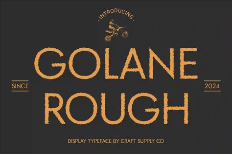 Golane Rough Free Vintage Typography, Design Projects, Typography