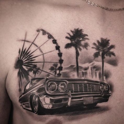 Lowrider Tattoo, Hop Tattoo, Photos Tattoo, Dove Tattoo, Gangsta Tattoos, Money Tattoo, Chicano Style Tattoo, Cholo Art, Lowrider Art