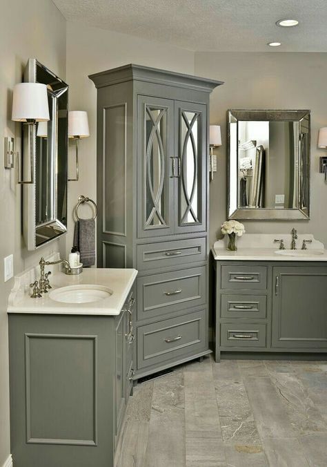 Makeover Kamar Mandi, Small Remodel, Master Bath Remodel, Bathroom Sinks, Grey Bathrooms, Bathroom Remodel Master, Bath Remodel, Small Bathroom Remodel, Diy Bathroom