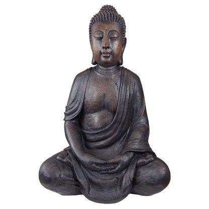 Design Toscano Meditative Buddha of the Grand Temple Large Garden Statue | Hayneedle Giraffes Statues, Temple Gardens, Buddha Garden, Garden Gnomes Statue, Outdoor Garden Statues, Sitting Buddha, Asian Garden, Buddha Figurine, Antique Stone