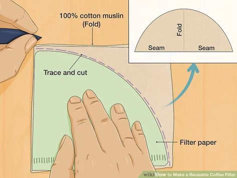 How to Make a Reusable Coffee Filter: 5 Steps (with Pictures) Coffee Filters Diy, Small Storage Ideas, Diy Coffee Filter, Natural Laundry Detergent, Idea Business, Reusable Coffee Filter, Apartment Cleaning, Natural Laundry, Residential Cleaning