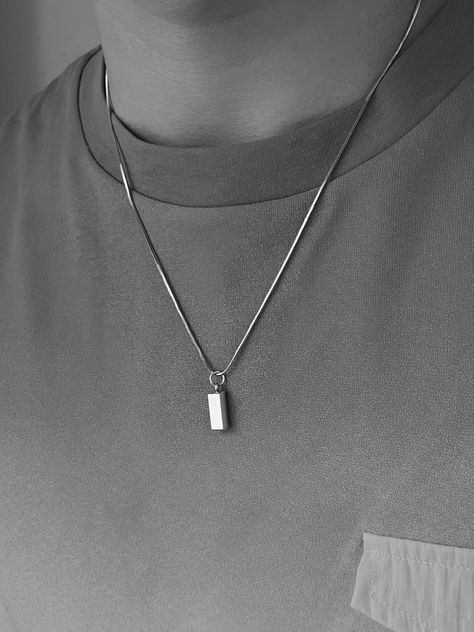 Men’s Necklaces, Male Necklace, Silver Necklace For Men, Mens Accessories Necklace, Necklaces Men, قلادات متدلية, Mens Necklace Pendant, Mens Silver Jewelry, Minimalist Pendant