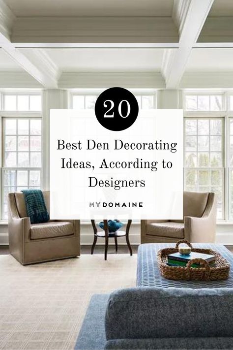 Ideas For Den Area, Decorating Odd Spaces, How To Decorate A Den Area, Den Room Ideas Small Office, Den Designs Ideas, Small Den Decorating Ideas, Small Den Ideas, Den Room Ideas, Den Decorating Ideas