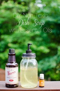 Easy DIY Dish Soap using Essential Oils Diy Dish Soap, Diy Dish, Thieves Essential Oil, Young Living Essential Oils Recipes, Diy Essentials, Essential Oils Cleaning, Clean Green, Yl Essential Oils, Homemade Products