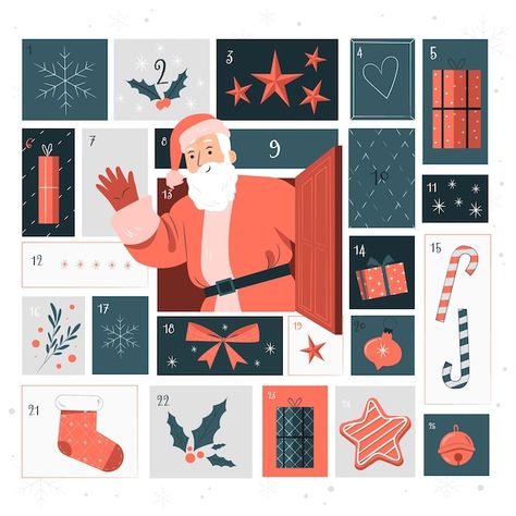 Calendar Concept, Calendar Graphic, Christmas Advent Calendar Diy, Calendar Vector, Calendar Poster, Calendar Icon, Documents Design, Advent Calenders, Diy Advent Calendar