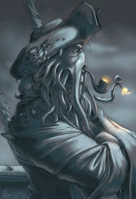 Pirate Kingdom, Davy Jones Pirates, Tattoo Pirate, Kaptan Jack Sparrow, Pirate Tattoo, Pirates Life, Pirate Art, Caribbean Art, Captain Jack Sparrow