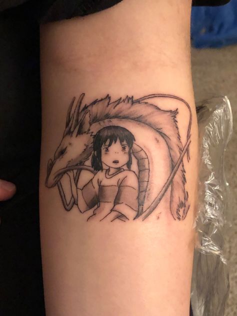 Tattoo Ideas Princess, Haku Tattoo, Chihiro And Haku, Princess Mononoke Tattoo, Cool Finger Tattoos, Magic Inspiration, Lady Bug Tattoo, Bug Tattoo, Doodle Tattoo