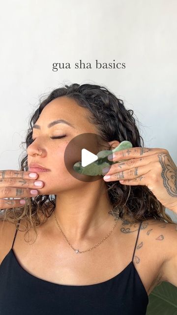 Sacred Ace Skincare on Instagram: "Gua Sha Tutorial ✨   Our Sacred Ace educator, holistic esthetician and massage therapist Carrigain is here to guide you through the basics of facial gua sha with Anoint  Face Oil.   This anti-aging face oil and jade gua sha are the perfect combo for decreasing inflammation, increasing lymphatic flow and sculpting the facial muscles while improving tone and radiance.   #guasha #guashatechnique #facialmassage #guashalesson #guashatutorial" Face Oils For Gua Sha, Gua Sha Facial Oil, Face Sculpting Gua Sha, Facial Oil For Gua Sha, Gua Sha Tutorial, Holistic Esthetician, Types Of Gua Sha Tools, Facial Gua Sha, Jade Gua Sha