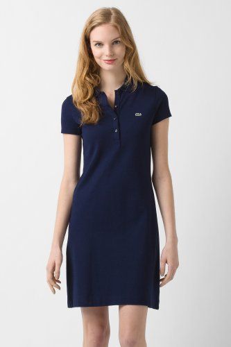 Lacoste Short Sleeve Stretch Pique Classic Polo Dress : Gifts Polo Dress Outfit Casual, Polo Dress Outfit, Tennis Attire, Polo Dress Women, Black Dress Outfit Casual, Lacoste Dress, Shirt Dress Outfit, Lacoste Polo Shirts, Polo Shirt Dress