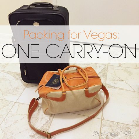 What to pack for Vegas | How to pack for Veags | Packing with just a carry-on | A.Co est. 1984