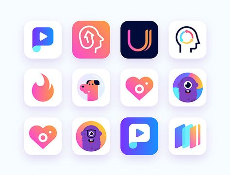 Icon Inspiration, Logo Design App, Ui Ux 디자인, Icon Design Inspiration, Logo Application, Flat Design Icons, Book Logo, Simple Designs To Draw, Ios App Icon Design