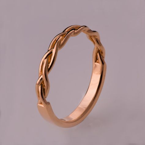 Braided Wedding Band, Rose Gold Stackable Rings, Celtic Ring, Ring Rosegold, Birthstone Rings, Celtic Wedding Rings, Celtic Wedding, Braided Ring, Celtic Rings