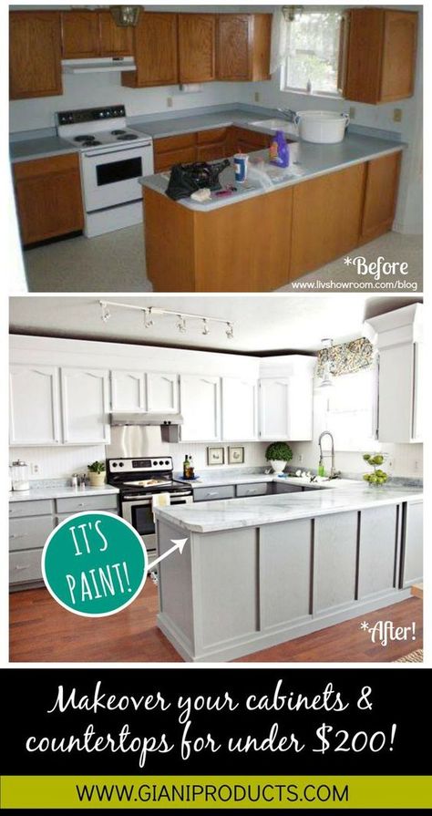 Renovation Ideas On A Budget, Cheap Kitchen Makeover, Kitchen Diy Makeover, Diy Kitchen Renovation, Diy Kitchen Remodel, Cheap Kitchen, Home Renovation Ideas, Kitchen On A Budget, Updating House