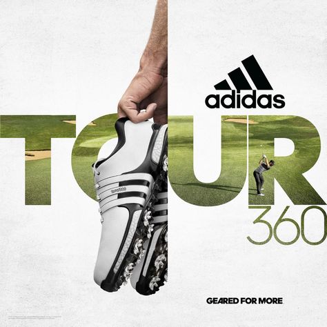 Adidas Golf Imagery 2018 on Behance Golf Design Graphic, Italian Logo, Newsletter Layout, Shoe Advertising, Sports Advertising, Golf Poster, Golf Inspiration, Golf Event, Shoes Ads