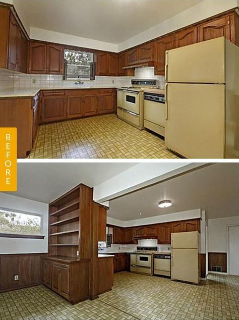 Before & After: A 1950s Ranch Kitchen Gets Its First Makeover in 60 Years 1950 House Remodel, 1950s Ranch Remodel, 1950s Ranch House, 1950 House, 1960s Kitchen Remodel, Ranch Home Remodel, Ranch Renovation, Ranch Kitchen Remodel, Home Remodel Before And After