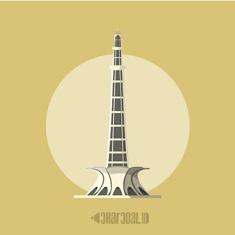 Minar E Pakistan Illustration, Pakistan Illustration, Travel Pakistan, Pakistan Pictures, Pakistan Culture, Instagram Covers, Alice In Wonderland Drawings, Clip Board, Graphic Design Infographic