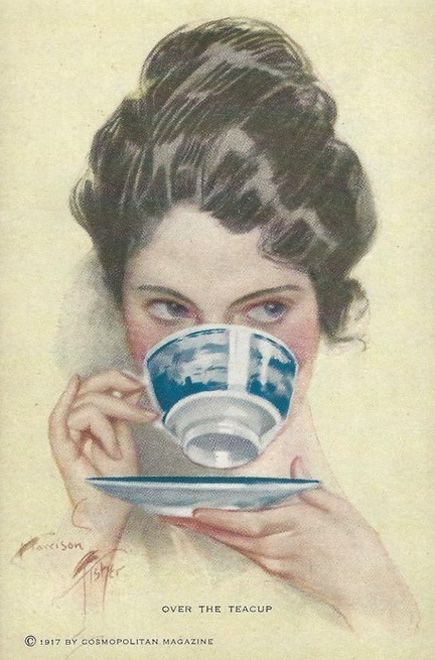 Public Domain Images Vintage, Tee Kunst, Harrison Fisher, Free Vintage Printables, Tea Art, Illustration Inspiration, Public Domain Images, Up Girl, Vintage Images