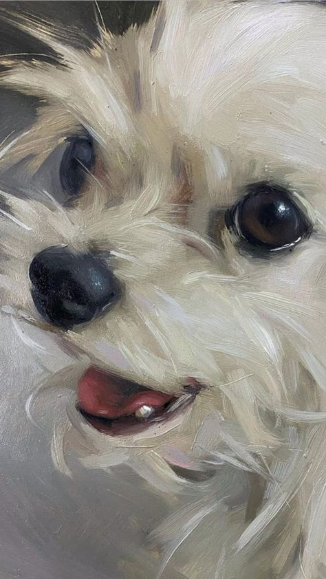 Dog Watercolor Painting, Pet Portrait Paintings, Dog Portraits Painting, Dog Portraits Art, Custom Pet Painting, Painting Ideas For Beginners, Canvas For Beginners, Canvas Painting Ideas, 강아지 그림