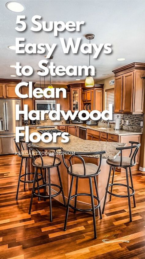 Steam cleaning hardwood floors may be your least favorite task.But, wait until you've read the tips we mentioned in this post and you'll find steam cleaning hardwood floors such an easy and fun thing to do. Visit our blog to check it out. Cleaning Hardwood Floors, Steam Mop Cleaner, Mopping Hardwood Floors, Best Steam Cleaner, Types Of Hardwood Floors, Clean Hardwood Floors, Best Cleaner, Steam Cleaner, Steam Mop