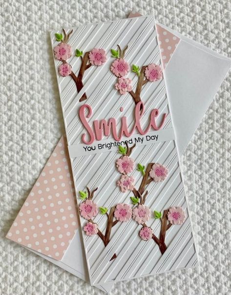 Slimline Card Ideas, Slim Cards, Slim Line Cards, Envelope Pattern, Were Back, Pinkfresh Studio, Slimline Cards, Unique Greeting Cards, Envelope Template