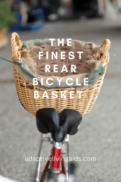 Diy Bicycle Basket, Diy Bike Basket, Types Of Baskets, Rear Bike Basket, Dollar Tree Baskets, Bike Baskets, Rear Bike Rack, Bicycle Baskets, Bicycle Basket