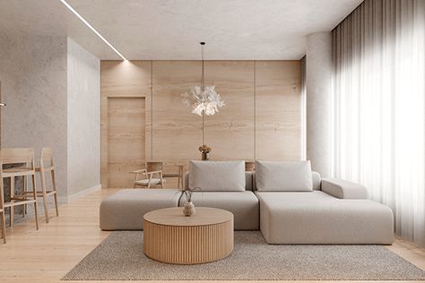 Minimalist Muji Interior Design, Apartment Living Room Japandi, Interior Design Japandi Style, Japan Living Room Design, Muji Minimalist Interior Design, Japanese Minimalist Apartment, Japandi Apartment Design, Minimalist Hotel Room Design, Japan Apartment Interior