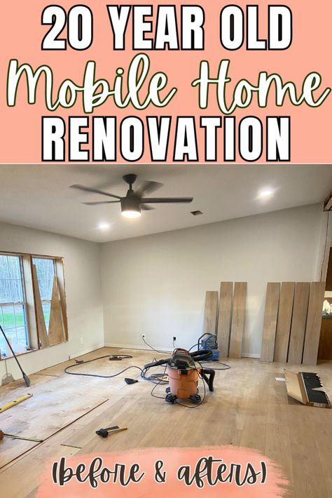 #DIY #Mobile #Home #Remodel #Budget #Part
			
source :https://www.pinterest.com/pin/119626933848451890 Luxury Mobile Home Interior Design, Farmhouse Double Wide, Home Remodel On A Budget, Home Renovation On A Budget, Diy Mobile Home Remodel, Small Mobile Homes, Double Wide Remodel, Mobile Home Redo, Single Wide Remodel