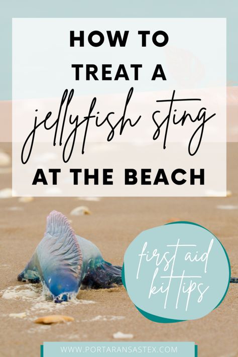 Jelly Fish Stings, Beach First Aid Kit, Jellyfish Sting, Road Trip Bag, First Aid For Kids, Beach Safety, Diy First Aid Kit, How To Dr, Florida Beaches Vacation