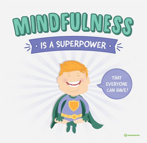 mindfulness is a superpower that everyone can have! Classroom Mindfulness, Mindfulness Activities For Kids, Mindfulness Classroom, Guided Meditation Scripts, Teaching Mindfulness, Building Activities, Mindfulness Techniques, Yoga Mindfulness, Mindfulness For Kids