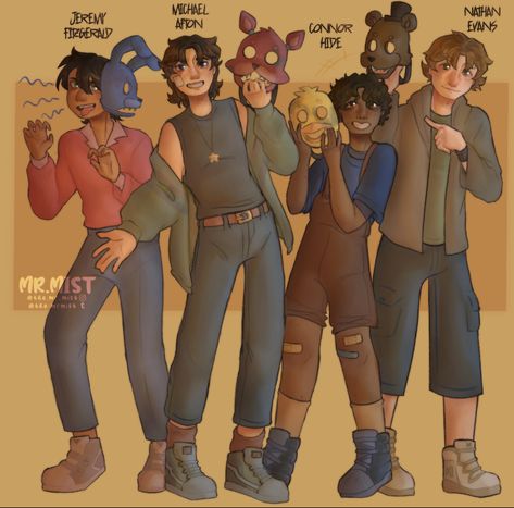 Michael And His Friends Fnaf, Micheal Afton X Fredrick, The 4 Tormentors Fanart, Michael Afton And His Friends, Fnaf 4 House, Fnaf 4 Bullies Fanart, Fnaf 4 Tormentors Fanart, Fnaf 4 Fanart, Fnaf 4 Tormentors