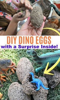 These DIY Dinosaur Surprise Eggs are DINO-Mite! - Hip2Save Dinosaur Diy, Dinosaur Activities Preschool, Surprise Eggs Toys, Diy Dinosaur, Dinosaurs Preschool, Dino Eggs, Dinosaur Themed Birthday Party, Egg Toys, Dinosaur Activities