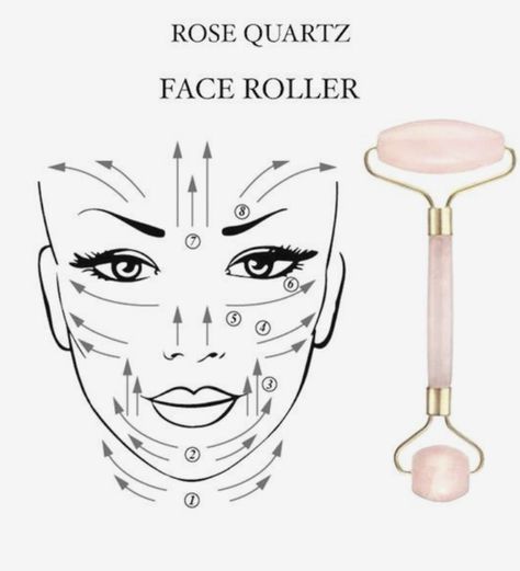 Rose Quartz Face Roller, Quartz Face Roller, Haut Routine, Facial Tools, Beauty Hacks Skincare, Face Tips, Neck Exercises, Glowing Face, Makijaż Smokey Eye