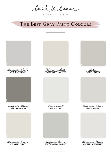 Best Paint Colours Bm Shoreline, Interior Paint Colors For Living Room, Best Gray Paint Color, Best Gray Paint, Benjamin Moore Gray, Interior Paint Colors Schemes, Gray Paint Colors, Best Interior Paint, Best White Paint