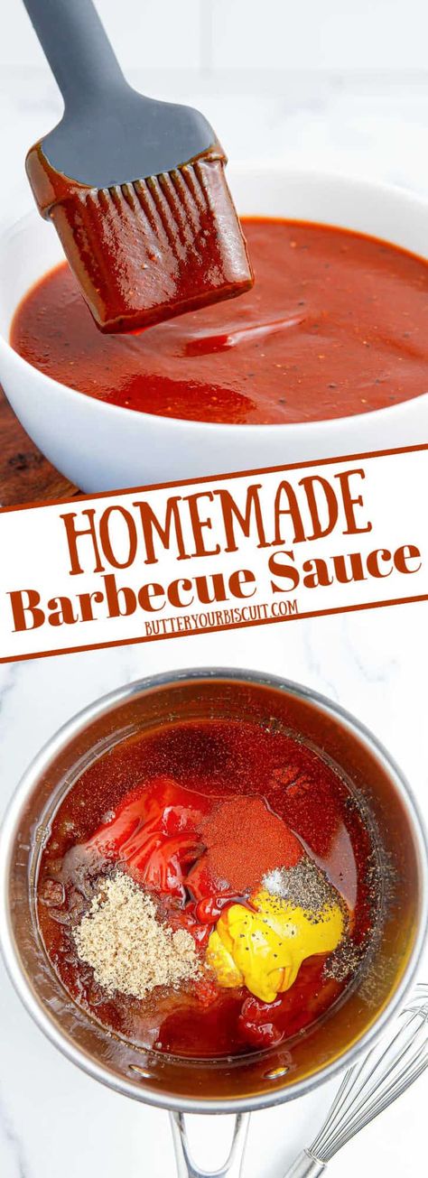 Homemade BBQ Sauce Barbaque Sauces For Chicken, Baroque Sauce Recipes, Bbq Sauce For Pork Chops, Bbq Sauce For Chicken, Bbq Sauce Homemade Easy, Best Sauce Recipe, Rib Sauce, Pork Sauce, Homemade Bbq Sauce Recipe