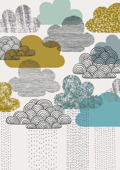 Clouds And Rain, Drawing Hands, Animal Illustrations, 수채화 그림, Art Et Illustration, Art And Illustration, Henri Matisse, الرسومات اللطيفة, Art Plastique