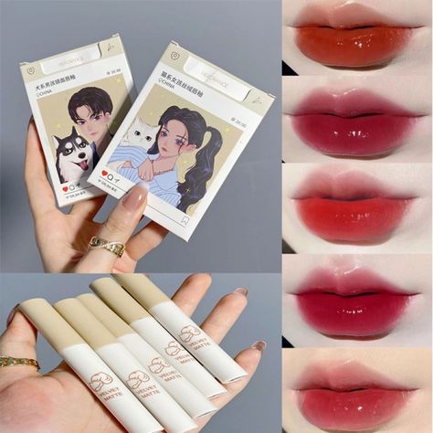 US $2.99 35％ Off | 5Pcs Cigarette Lip Gloss Set Matte Red Tint for Lips Makeup Long Lasting Water Mirror Lip Glaze Waterproof Lipstick Kit Cosmetic Korean Lipstick, Water Mirror, Cheap Lipstick, Anime Lips, Korean Things, Lipstick Kit, Waterproof Lipstick, Lip Gloss Set, Lips Makeup