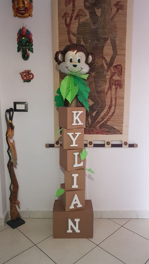 Animal Theme Bday Decor, Anniversaire Theme Safari, Bapteme Theme Jungle, Bapteme Jungle Safari, Anniversaire Theme Jungle, Safari Decorations Party, Jungle Safari Birthday Party Decoration, Animal Birthday Party Decorations, Deco Safari