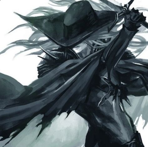 D&d Bounty Hunter, Vampire Hunter D Bloodlust Icon, Vampire Hunter D Aesthetic, Vampire Hunter D Fanart, Vampire Hunter Aesthetic, Kuchiki Byakuya, Vampire Hunter D, Vampire Art, Vampire Hunter