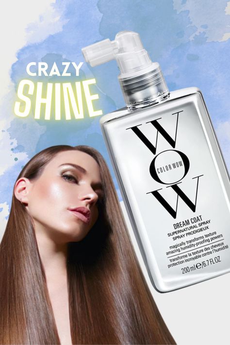 Dream Coat is the first all-season, weatherproofing powerhouse that encapsulates hair in an imperceptible anti-humidity, anti-static jacket which completely transforms the look and feel of hair’s texture. #hair #dreamcoat #WOW #shinyhair #straighthair #beautyproducts Color Wow Dream Coat, Wow Dream Coat, Anti Frizz Spray, Texture Hair, Frizz Free Hair, Color Wow, Male Grooming, Frizz Free, Anti Frizz Products