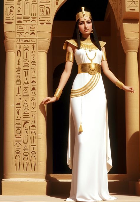 Pharoah Costume Woman, Cleopatra Dress Egypt, Kalasiris Fashion, Ancient Egypt Outfits Women, Ancient Egyptian Clothing Queens, Ancient Egyptian Dress Women, Egyptian Clothing Women Modern, Egyptian Dress Up, Egyptian Princess Dress